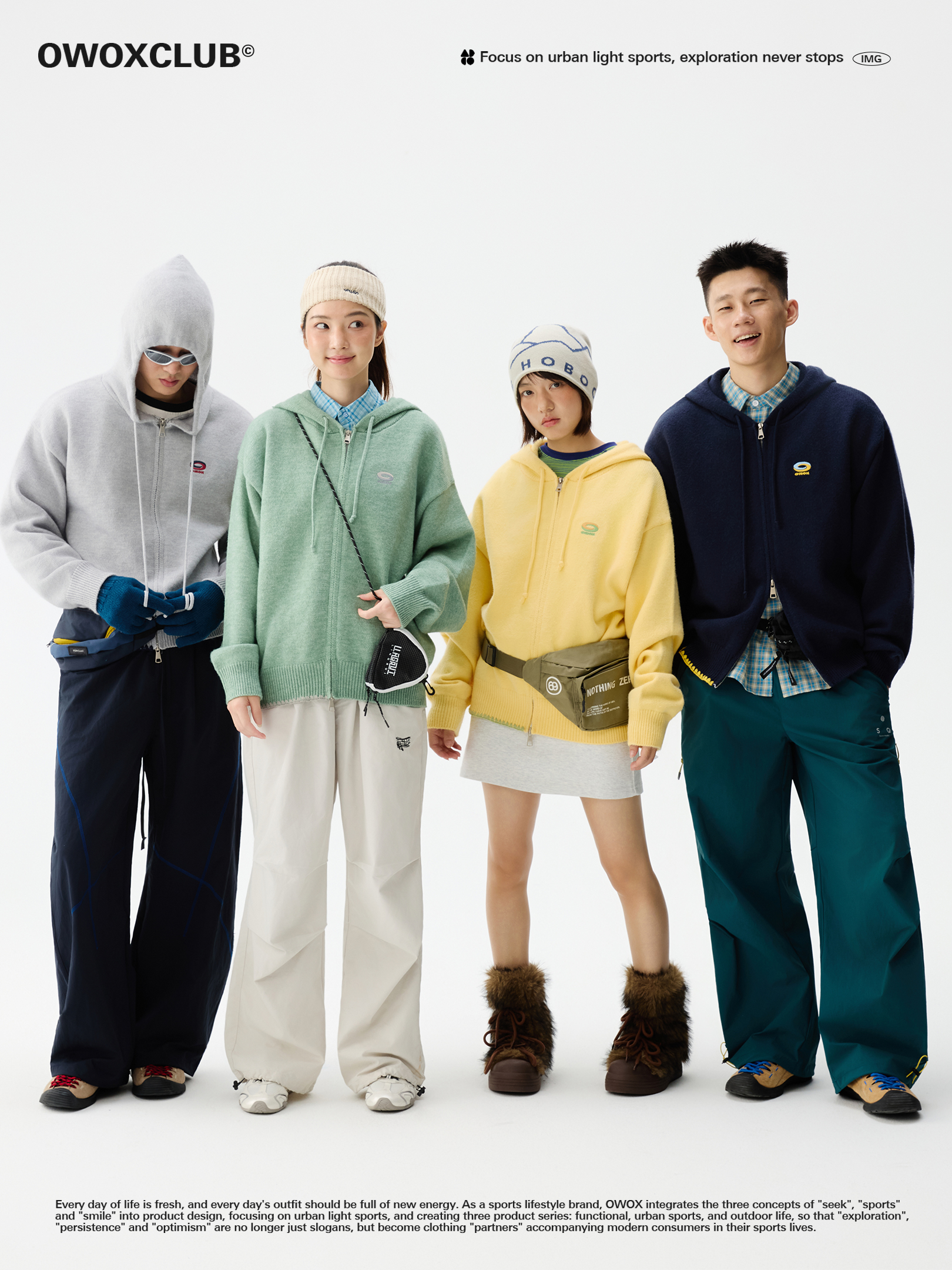 Double Zipper Embroidered Logo Hooded Knitted Cardigan for Women 2025 New Autumn and Winter Couple Sweater Jacket for Men