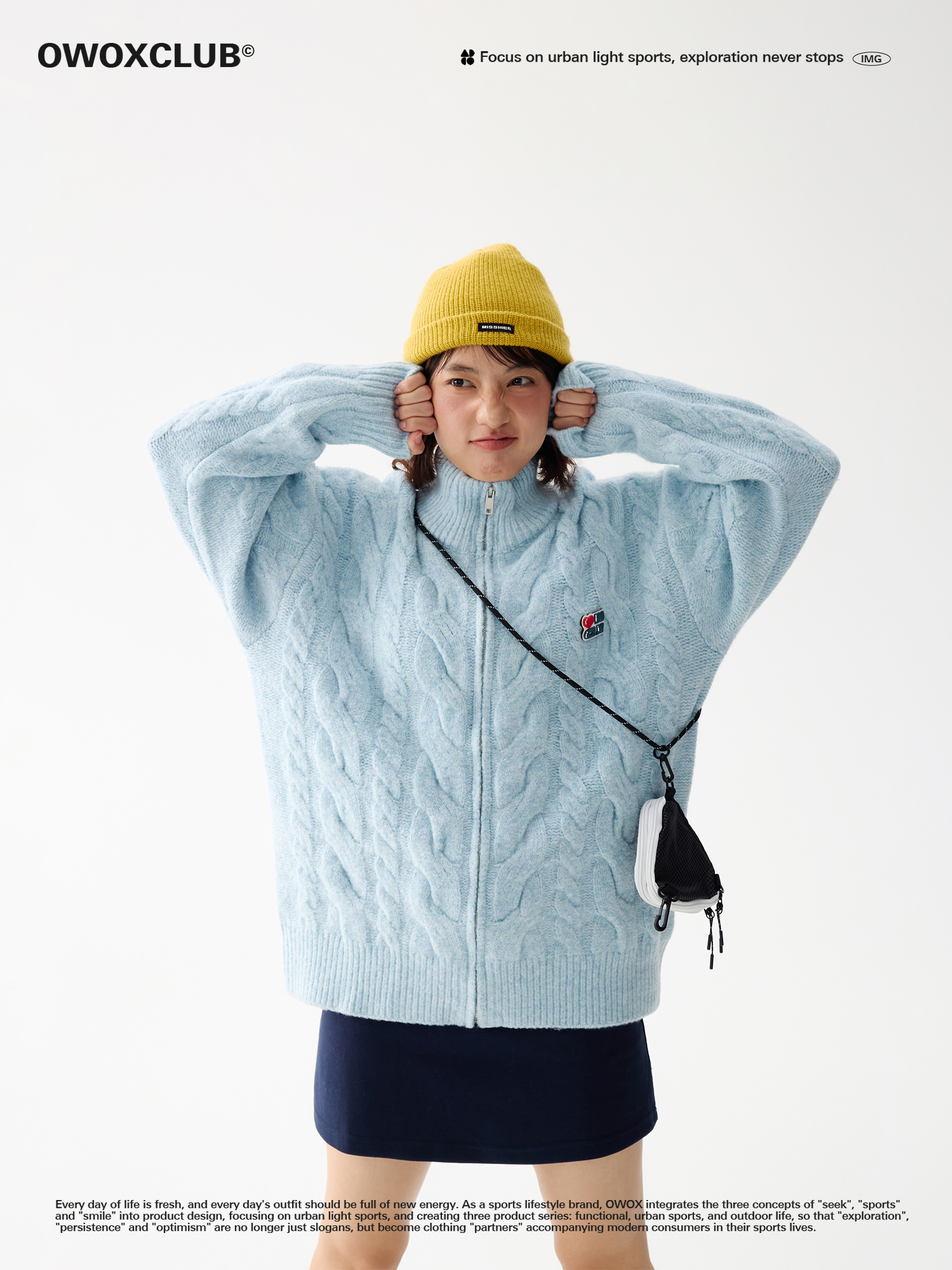 Colorful Velcro Logo Stand-Up Collar Cardigan Sweater 2025 Autumn and Winter New Twist Pattern Knitwear Jacket