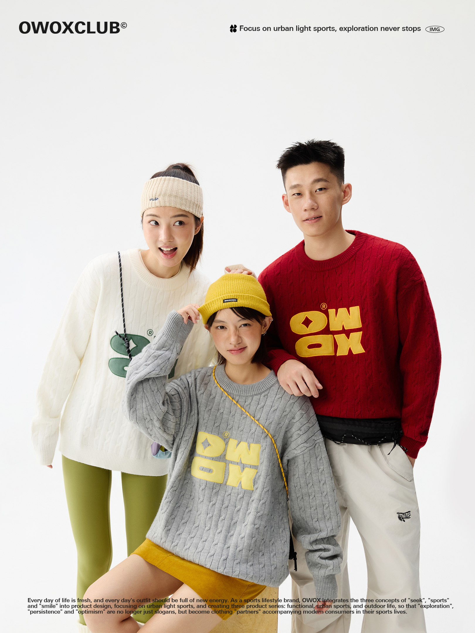 Suede Patch Logo Round Neck Knitted Sweater for Women 2025 New Winter Twist Pattern Pullover Jacket