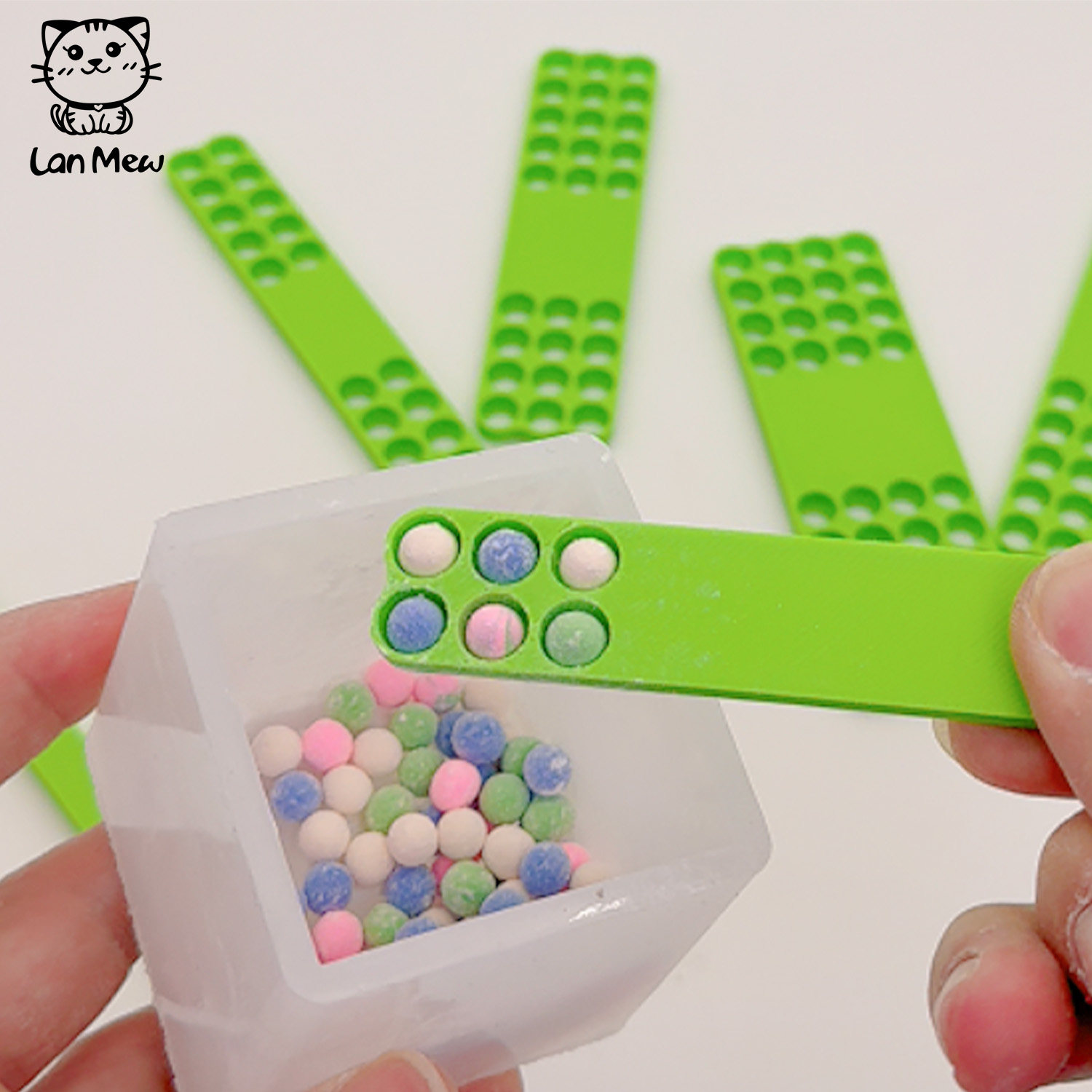 LanMew | 数药丸神器丸子计数板数丸板孔径8mm