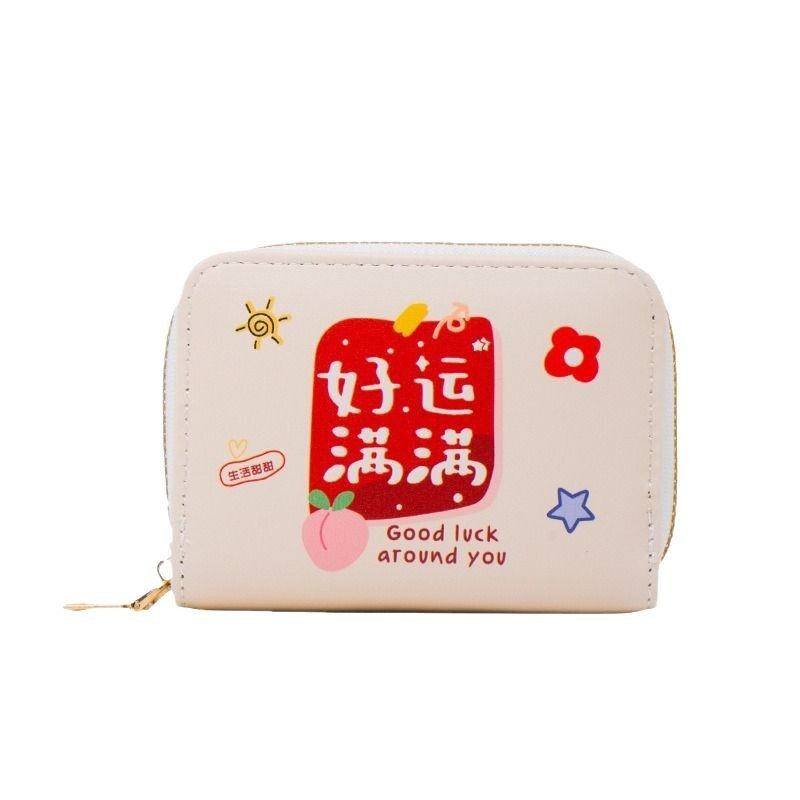 卡通印花风琴卡包零钱包多功能卡包证件包便携拉链收纳