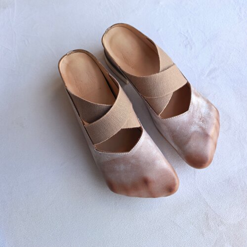 小众宽胖脚包头穆勒拖