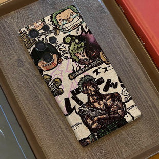 s22 s21u note20ultra 手绘动漫适用三星s23ultra手机壳菲林全包边s25ultra A53个性 硬壳s21 A54 保护套 s24