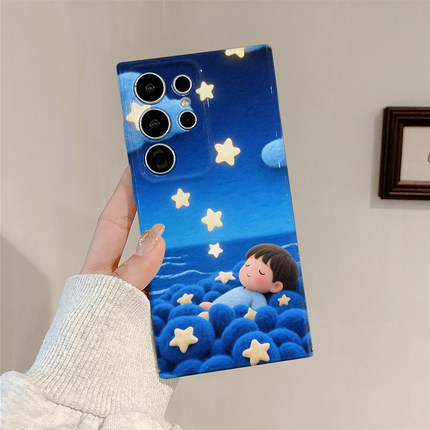 星星小孩适用三星s25ultra手机壳菲林全包边s23ultra/s24+简约硬壳s23+/s22plus/s24ultra/A54/A53个性保护套