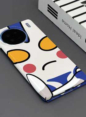 蓝色超人适用vivox90s手机壳x90定制图案全包边菲林工艺x90pro硬壳光面防滑x80/x80pro创意防摔简约保护套