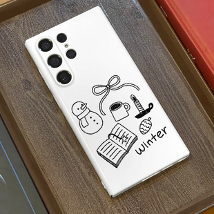 WINTER适用三星s23ultra手机壳菲林全包边s25ultra/s24+硬壳s21/s22/s21u/note20ultra/A54/A53个性保护套