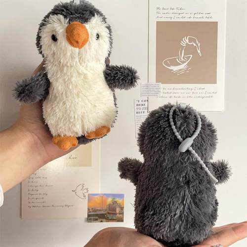 网红可爱花生企鹅挂件创意毛绒玩具软萌公仔钥匙扣包包挂饰小礼物