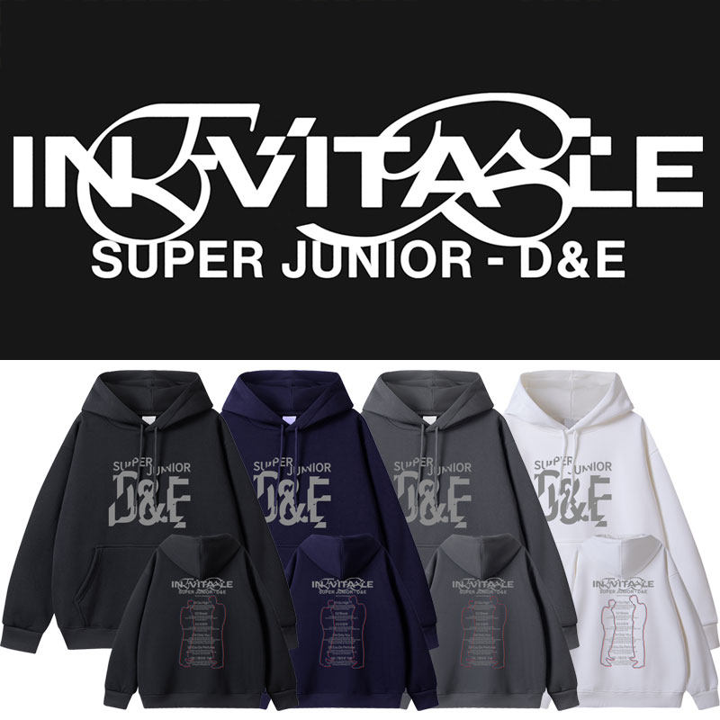 SUPERJUNIOR D&EINEVITABLE李东海银赫李赫宰周边同款卫衣连帽衫