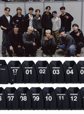 SEVENTEEN2024RIGHT HERE演唱会日本场周边同款卫衣服拉链帽开衫