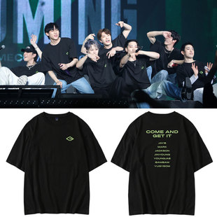 GOT7 T恤宽松纯棉打歌衣服体恤 HOMECOMING演唱会王嘉尔同款 短袖