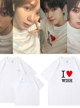 NCT WISH快闪周边OnSummerWish衣服演唱会同款短袖T恤纯棉上衣夏