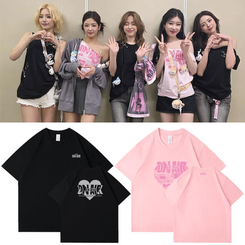 ITZY2025FM演唱会LetsFly!OnAir日本场周边同款短袖T恤纯棉上衣服