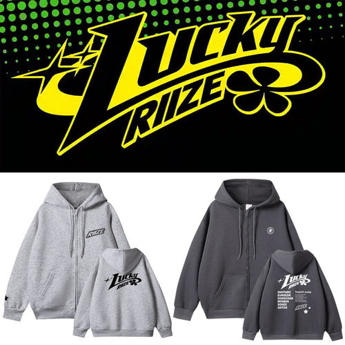 RIIZE2024演唱会快闪周边同款衣服印花拉链连帽开衫外穿外套秋冬