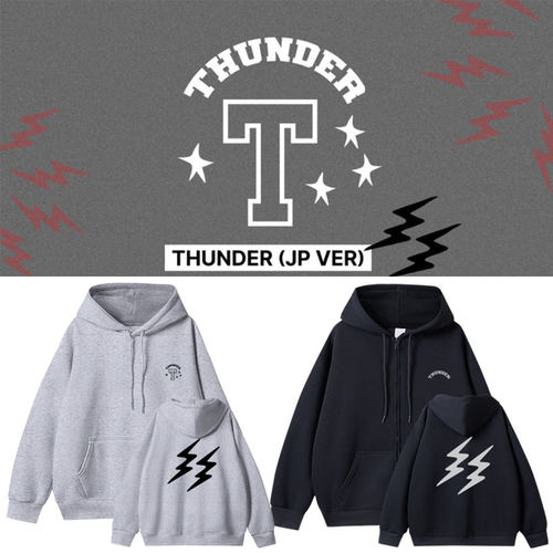 ATEEZ 2025THUNDER演唱会日本场周边同款卫衣服连帽开衫拉链外套