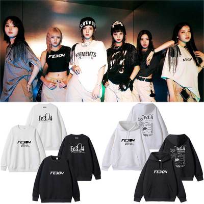 NMIXX专Fe3O4 BREAK周边应援同款卫衣打歌服加绒薄套头上衣秋冬