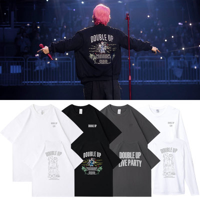 SEVENTEEN CxM演唱会DoubleUp金珉奎崔胜哲周边同款短袖T体恤纯棉