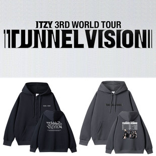 ITZY2026世巡演唱会TunnelVision周边同款卫衣服连帽衫男女装外套