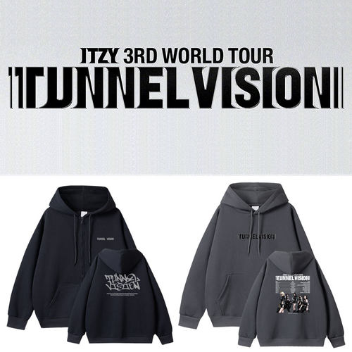 ITZY2026世巡演唱会TunnelVision周边同款卫衣服连帽衫男女装外套