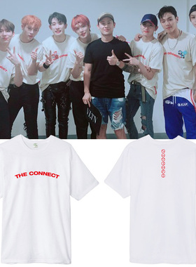 Monsta X组合二巡安可演唱会周边应援衣服同款短袖T恤宽松纯棉夏