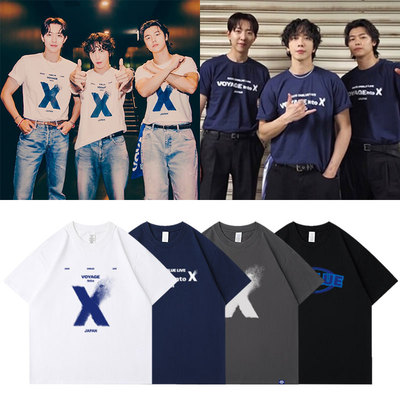 2025CNBLUE演唱会VOYAGEinto周边衣服郑容和同款短袖T恤纯棉印花