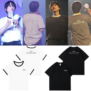 SuperJunior曺圭贤十周年亚巡演唱会COLORS周边同款短袖T恤上衣服