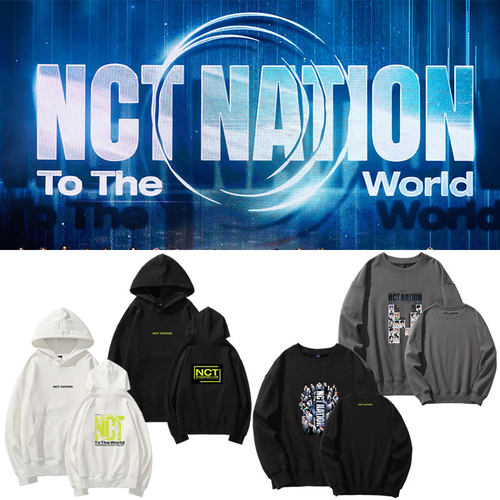 NCT NATION2023To The World日巡演唱会周边同款卫衣加绒薄打歌服