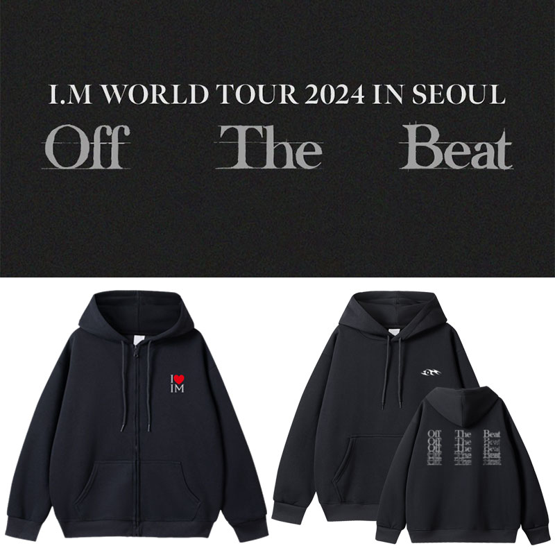 MonstaX任昌均IM世巡演唱会OffTheBeat周边同款卫衣服连帽衫外套