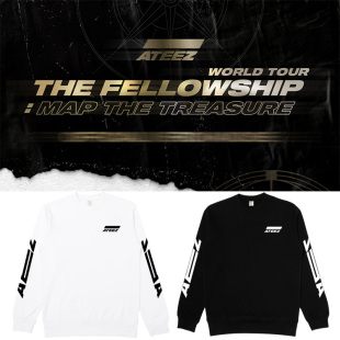 Treasur周边同款 ATEEZ演唱会The The Map 圆领卫衣服 Fellowship