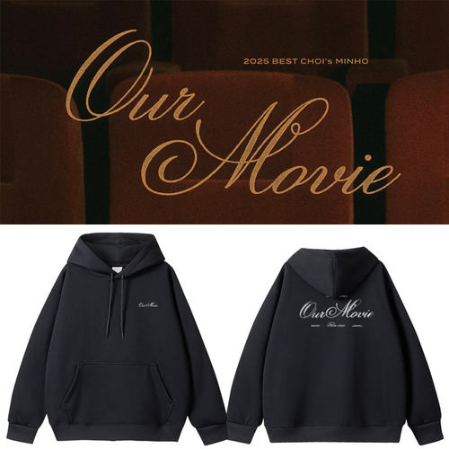 SHINee崔珉豪MINHO演唱会OurMovie周边应援卫衣宽松印花套头帽衫