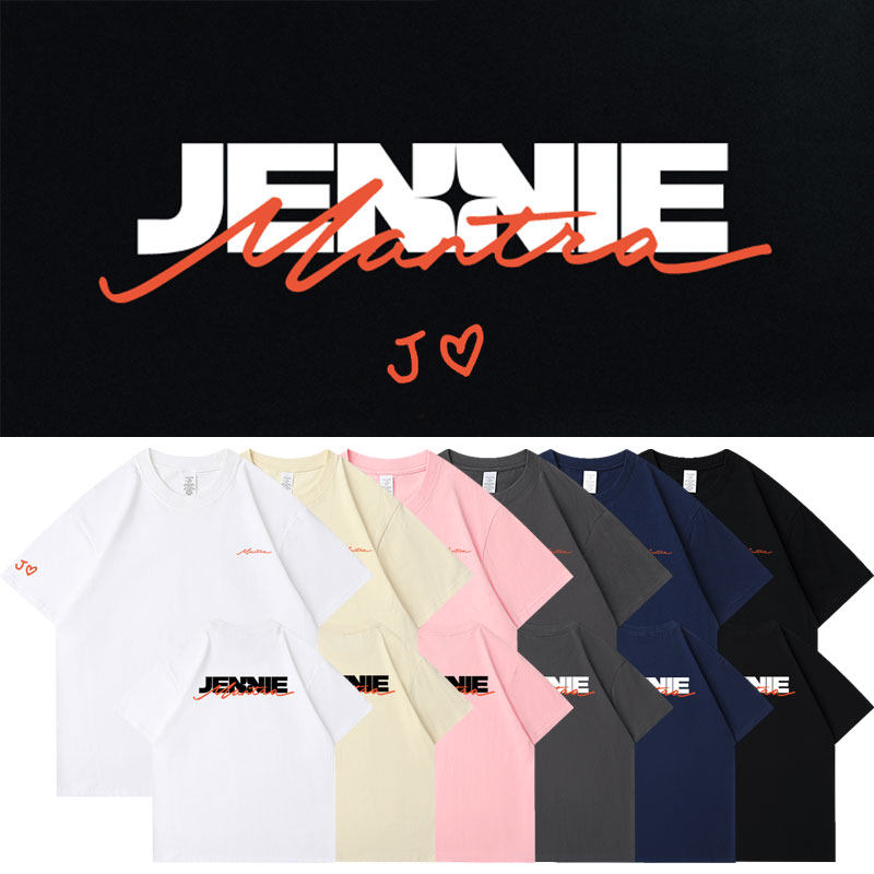 BLACPINK金珍妮JENNIE2024Mantra周边应援同款短袖T体恤宽松衣服