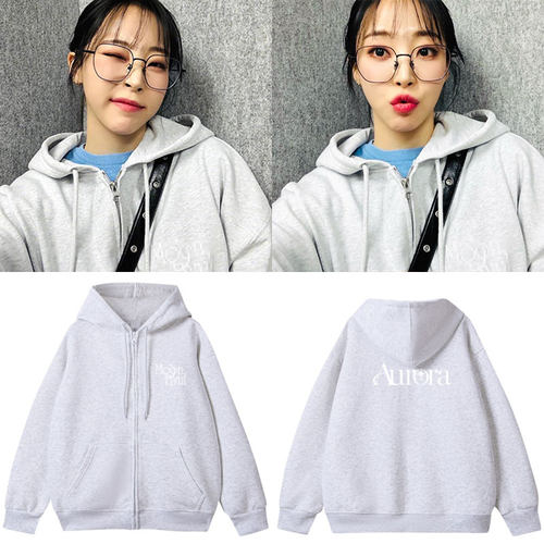 MAMAMOO文星伊MoonByul日本签售会Aurora同款卫衣服拉链开衫外套