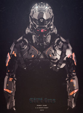 军事护甲硬科幻人物角色护具盔甲未来士兵参考图科幻赛博素材CG