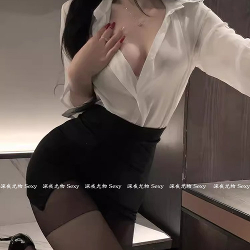 性感夜场ol女秘书紧身包臀短裙