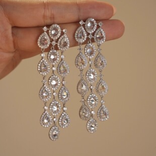 「暗夜缪斯」法式重工轻奢华丽高级感宴会千金闪耀流苏项链锁骨链