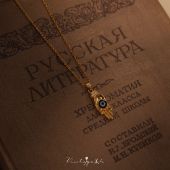 「赫鲁斯之眼」vintage法式 复古罗马时代高级图腾手掌项链 锁骨链