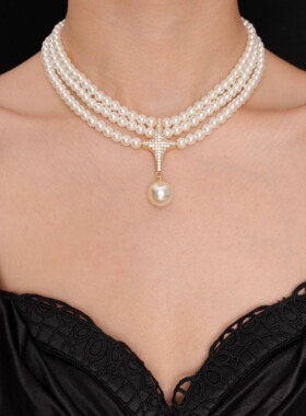 霍格沃兹vintage北极星珍珠项链