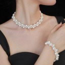 「赫本舞会」法式 纯手工项链手链耳环 蕾丝编织珍珠复古高级感经典