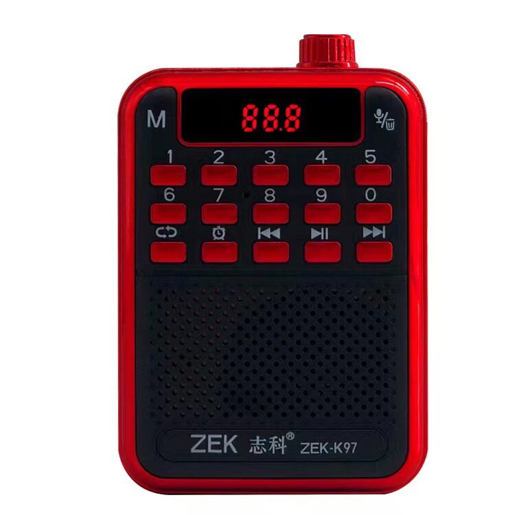志科K97 超小蓝牙插卡音响 播放器收音 一键录音删除 插卡插优盘