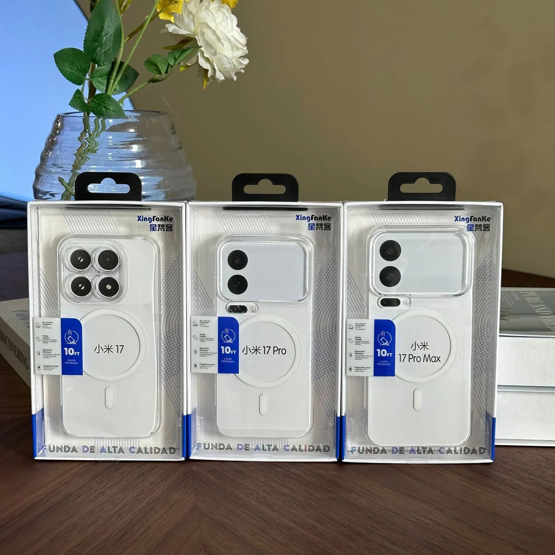 适用小米17promax手机壳磁吸PC小米17透明手机壳小米17pro