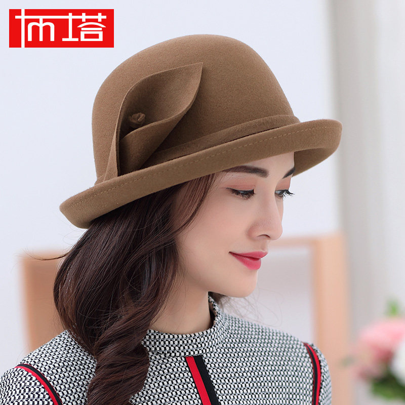 布塔秋冬季礼帽女英伦百搭名暖复古盆帽休闲百搭渔夫帽纯羊毛呢帽,服饰配件/皮带/帽子/围巾,帽子,淘宝优惠券,粉丝福利购,淘宝优惠卷