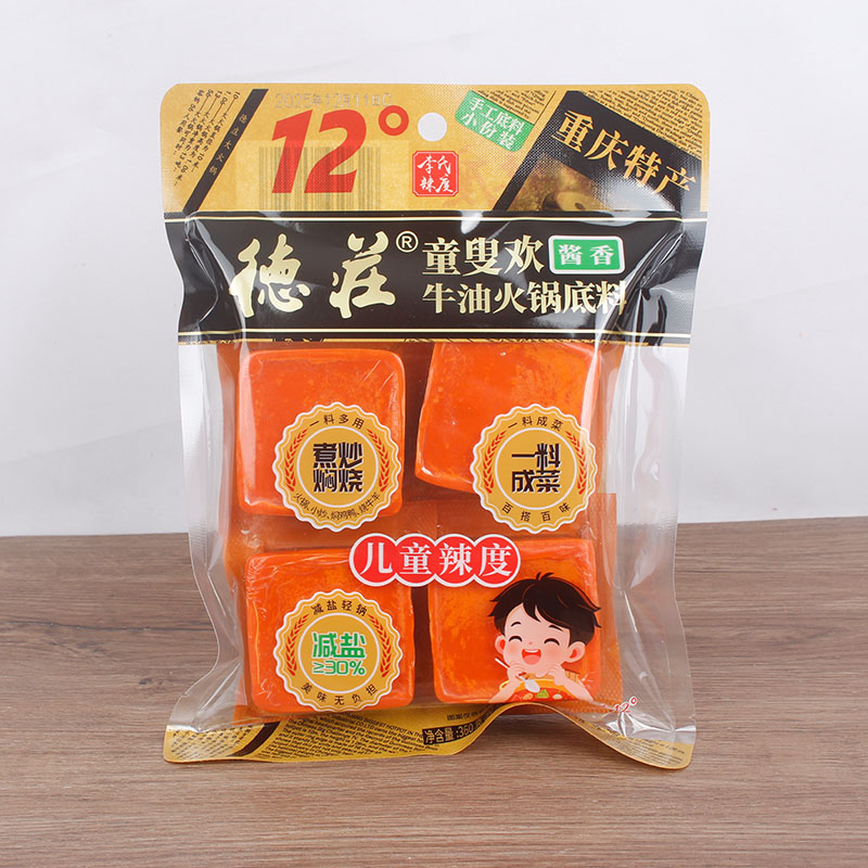 重庆德庄牛油火锅底料360克图片