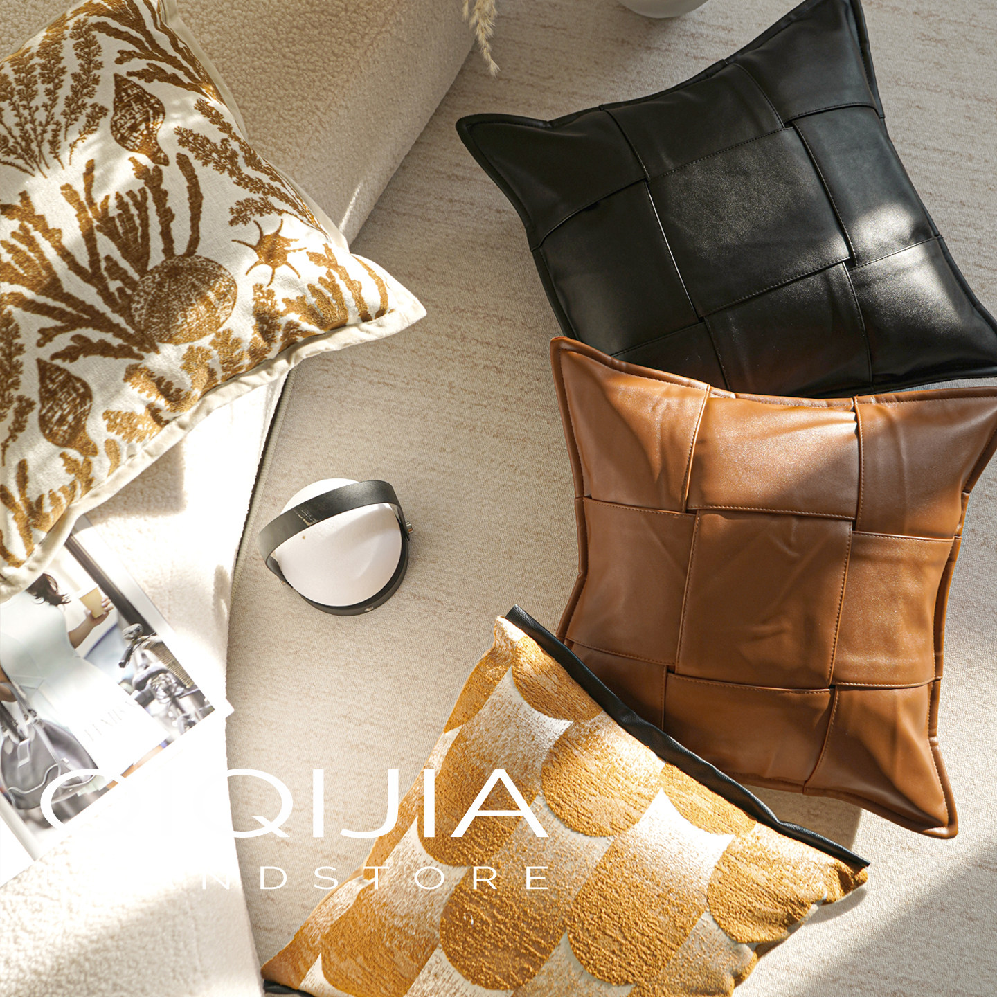 法式奶油风抱枕套客厅沙发靠枕套