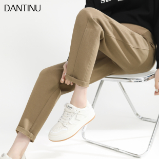 秋季 孕妇老爹裤 大码 外穿宽松休闲直筒九分小个子烟管萝卜裤 春秋款