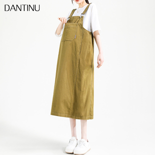 孕妇连衣裙夏装2023新款春夏小个子背带裙夏季大码休闲宽松吊带裙