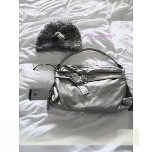 新品古早做旧柔软中古风机车托特包单肩斜挎包