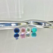 Violet绝美磨砂极光耳骨钉女钛钢耳蜗钉螺丝拧扣耳钉辣妹小众耳饰