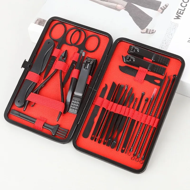 指甲刀套装跨境指甲钳7件套美容套装美甲工具套装全套指甲剪套装