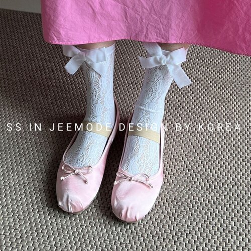 小池在首尔25年春季舒适平底缎面芭蕾舞鞋圆头浅口复古玛丽珍鞋女