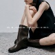 小池在首尔25年秋季 管靴 瘦瘦靴裤 新款 小众设计感复古圆头方跟时装
