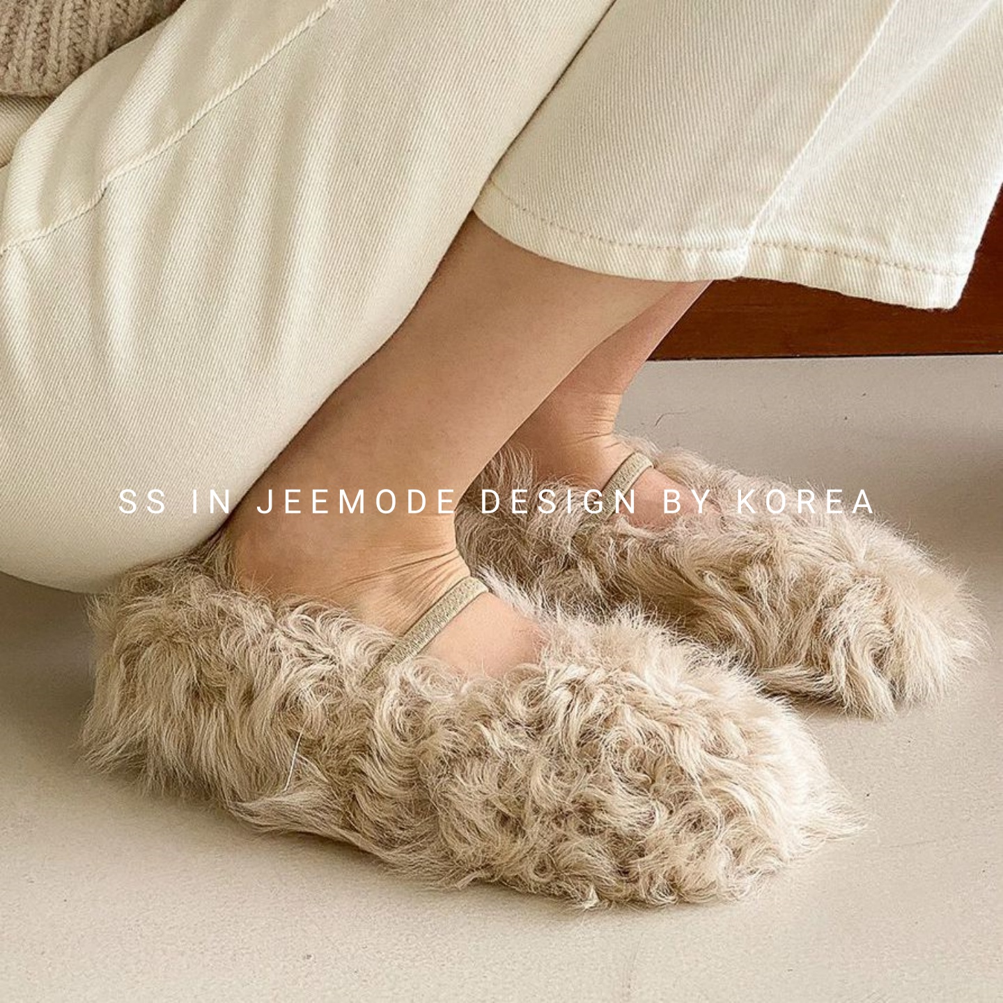 毛绒玛丽珍棉鞋时尚简约毛毛鞋女